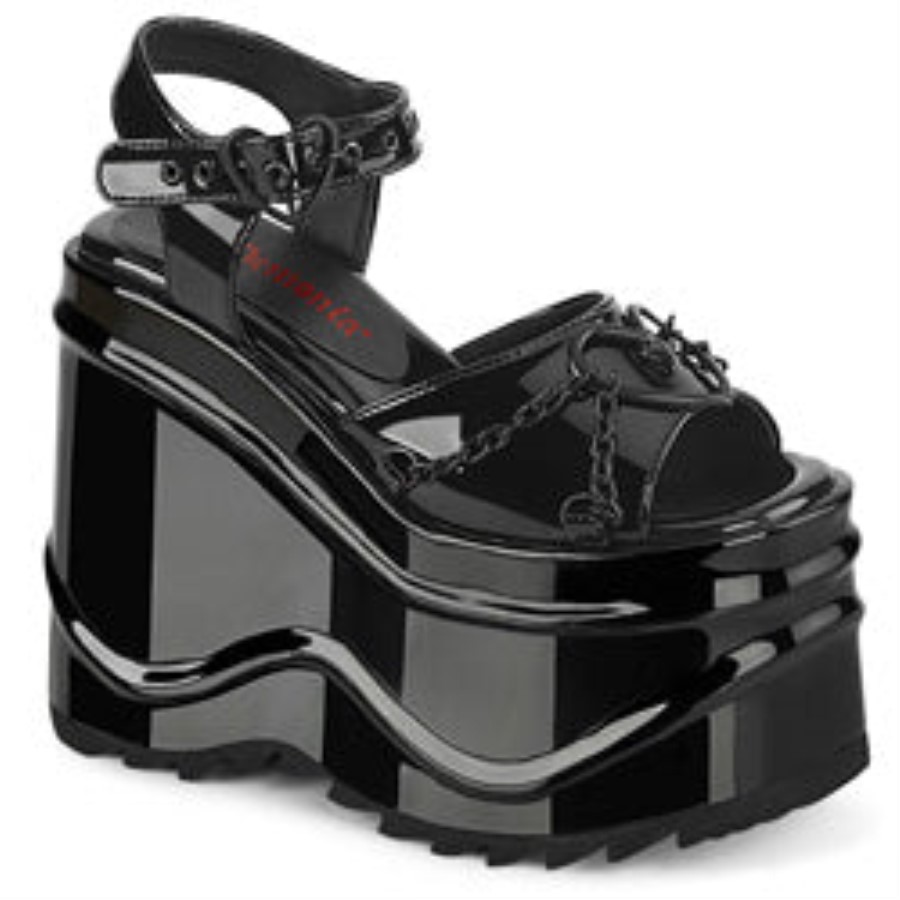 Wave-09 Demonia Australia Black Patent