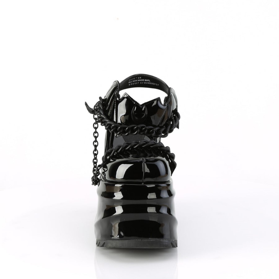 Wave-20 Black Patent Demonia Australia